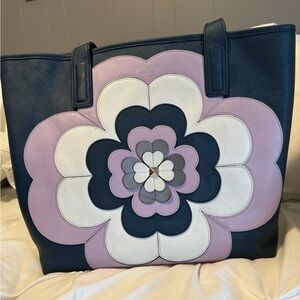 Kate Spade Navy Flower Tote